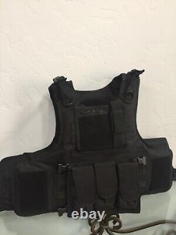 Tactical bulletproof vest FREE lllA body armor Insert Plates L XL 2XL