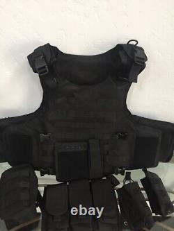 Tactical bulletproof vest FREE lllA body armor Insert Plates L XL 2XL