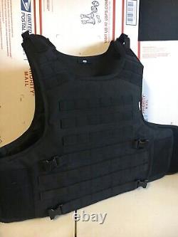 Tactical bulletproof vest FREE lllA body armor Insert Plates L XL 2XL