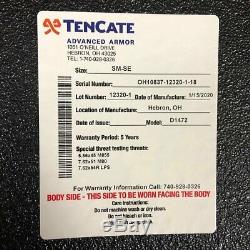 TenCate CR6000 Level III+ In-Conjunction Adv. Body Armor Plate 8.75x11.75 SM SE