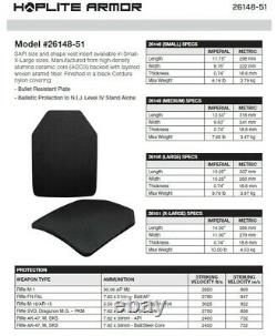 Two Sapi Plates Nij Certified Level Iv, Triple Curve, Stand Alone 26149 Hoplite