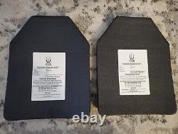 Two Tyr Tactical HA3/7AC Large Sapi AP Plates level III 3 body armor ceramic