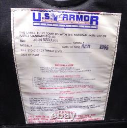 US Armor N. I. J STD-0101.03 Type III Tactical Vest Made With Kevlar 44 46 R C2