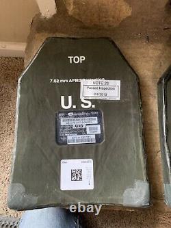 US Army Un-issued IOTV ESAPI Plates Medium Body Armor PLATES 7.62MM APM2