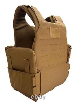 USMC GEN III 3 Plate Carrier SMALL Marine Corps Inner Vest withArmor Coyote Brown