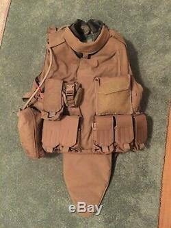 USMC Plate Carrier Interceptor Body Armor (IBA) SAPI Plates & Armor III / IIIA