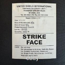 United Shield Sigma-Lite Stand Alone Level III+ Rifle Plate set of 2