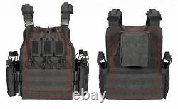 Urban Assault Black Storm Tactical Vest Plate Carrier Level III+ Ceramic Armor