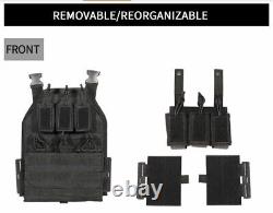 Urban Assault Black Storm Tactical Vest Plate Carrier Level III+ Ceramic Armor