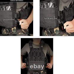 Urban Assault Camo 7 Tactical Vest Plate Carrier With Level III Armor Plates