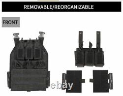 Urban Assault Camo 7 Tactical Vest Plate Carrier With Level III Armor Plates