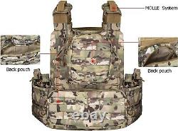 Urban Assault Camo 7 Tactical Vest Plate Carrier With Level III+ Ceramic Armor