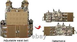 Urban Assault Camo 7 Tactical Vest Plate Carrier With Level III+ Ceramic Armor
