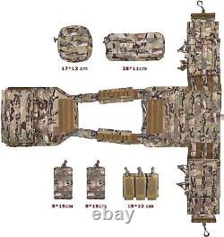 Urban Assault Camo 7 Tactical Vest Plate Carrier With Level III+ Ceramic Armor