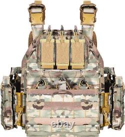 Urban Assault Camo 7 Tactical Vest Plate Carrier With Level III L3 Fearless Armor