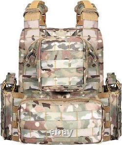 Urban Assault Camo 7 Tactical Vest Plate Carrier With Level III L3 Fearless Armor