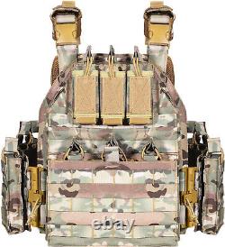 Urban Assault Camo 7 Tactical Vest Plate Carrier With Level III Superlite Armor