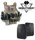 Urban Assault Camo 7 Vest Plate Carrier With Level Iii+ Armor Plates