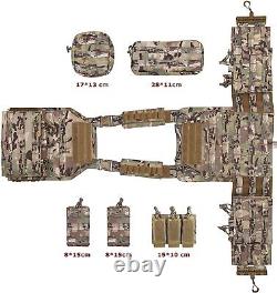 Urban Assault Camo 7 Vest Plate Carrier With Level III Green Armor Plates