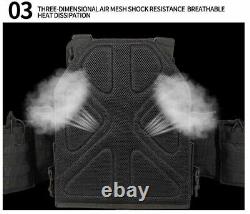 Urban Assault Ghost Camo Tactical Vest Plate Carrier WithLevel III L3 Armor Plates