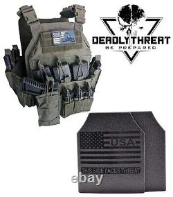 Urban Assault Phantom Sage Tactical Vest Plate Carrier With Level III Armor Plates