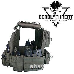 Urban Assault Phantom Sage Tactical Vest Plate Carrier With Level III Armor Plates