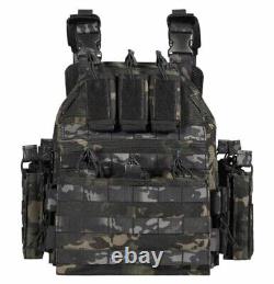 Urban Assault Shadow Ghost Camo Vest Plate Carrier Level III Green Armor Plates