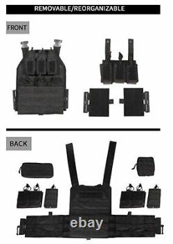 Urban Assault Shadow Ghost Tactical Vest Plate Carrier With Level III Armor Plates