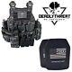 Urban Ghost Camo Tactical Vest Plate Carrier With Level Iii+ Ceramic Armor Plates