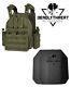 Urban Phantom Sage Green Tactical Vest Plate Carrier With Level Iii Armor Plates