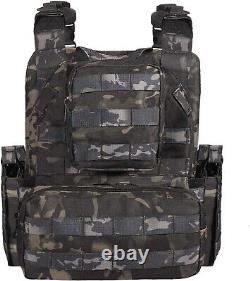 Urban Shadow Ghost Camo Tactical Vest Plate Carrier With Level III Armor Plates