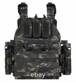 Urban Shadow Ghost Camo Tactical Vest Plate Carrier With Level III+ Armor Plates