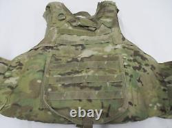 Used Kdh Plate Carrier Multicam Bulletproof Vest Ocp Level Iii-a Inserts Small