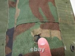 WOODLAND CAMOUFLAGE BODY ARMOR PLATE CARRIER BDU MADE WithKEVLAR INSERTS MED VEST