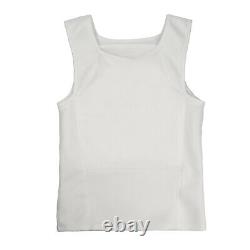 White Bulletproof T-shirt Vest Ultra Thin made with Body Armor NIJ IIIA