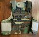 Woodland Camo Kdh Plate Carrier Vest With Iii Plates Body Armor Sof Cag Seal Nsw