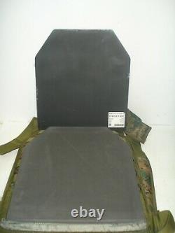 Woodland Camo Level III+ Bullet Proof Vest With 10 x 12 Steel Plate