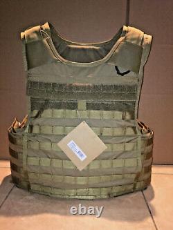 XL tactical BODY ARMOR BALLISTIC VEST comes with soft and hard armor lvl III+