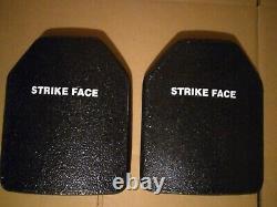 10x12 Strike Face Plaques Balistiques Tap Gamma Plus Niveau 3 Gilet Pare-balles