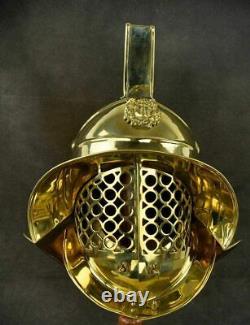 18ga Sca Larp Medieval Gladiator Casque III De Reconstitution En Laiton Armor Casque