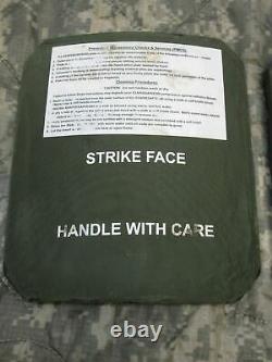 (2) Strike Face Body Armor Plaques Latérales Gauche Et Droite Niveau III Céramiques 7 X 8