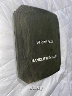 (2) Strike Face Body Armor Side Plates Niveaux Et Niveau Droit III Ceramiques 7 X 8