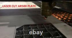 4 plaques d'armure en acier AR500 de niveau III pour PC - Deux plaques de 10 x 12+ et deux plaques de 6 x 8 - Revêtement complet contre les éclats.