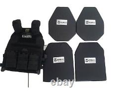 Ar500 Body Armor Niveau III 3 Multi Curve Construisez Le Porte-manteau Noir