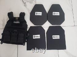 Ar500 Body Armor Niveau III 3 Multi Curve Construisez Le Porte-manteau Noir