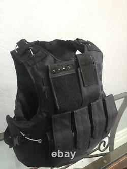 Ar500 Bulletproof Vest Carrier Body Armor Level LLL 3 Free Soft Plates USA Made