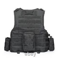 Armure corporelle Gilet pare-balles tactique noir IIIA NIJ0101.06 Taille M, L, XL, XXL