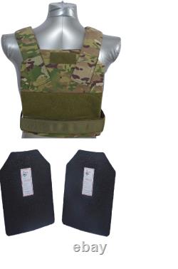 Armure corporelle Tactical Scorpion niveau III+ / AR500 Bobcat 11x14 gilet dissimulé