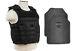 Body Armor Ar500 Plaques En Acier Base Revêtement Bullet Proof Vest Blk L-xxl+ 10x12s
