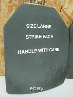 Body Armor Inserts Niveau 3 Plaques Céramiques De Face Strike Large 10x13 Front & Back